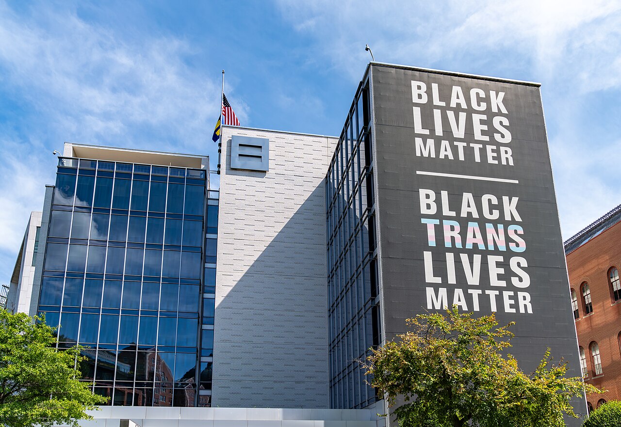 File:Human Rights Campaign (HRC) Headquarters in Washington DC - Black Trans Lives Matter.jpg